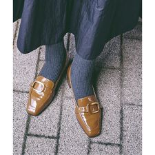 ルタロン(LE TALON)の3.5cmスクエアバックルローファー