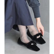 ルタロン(LE TALON)の《追加3》スクエアベルベットリボンフラット