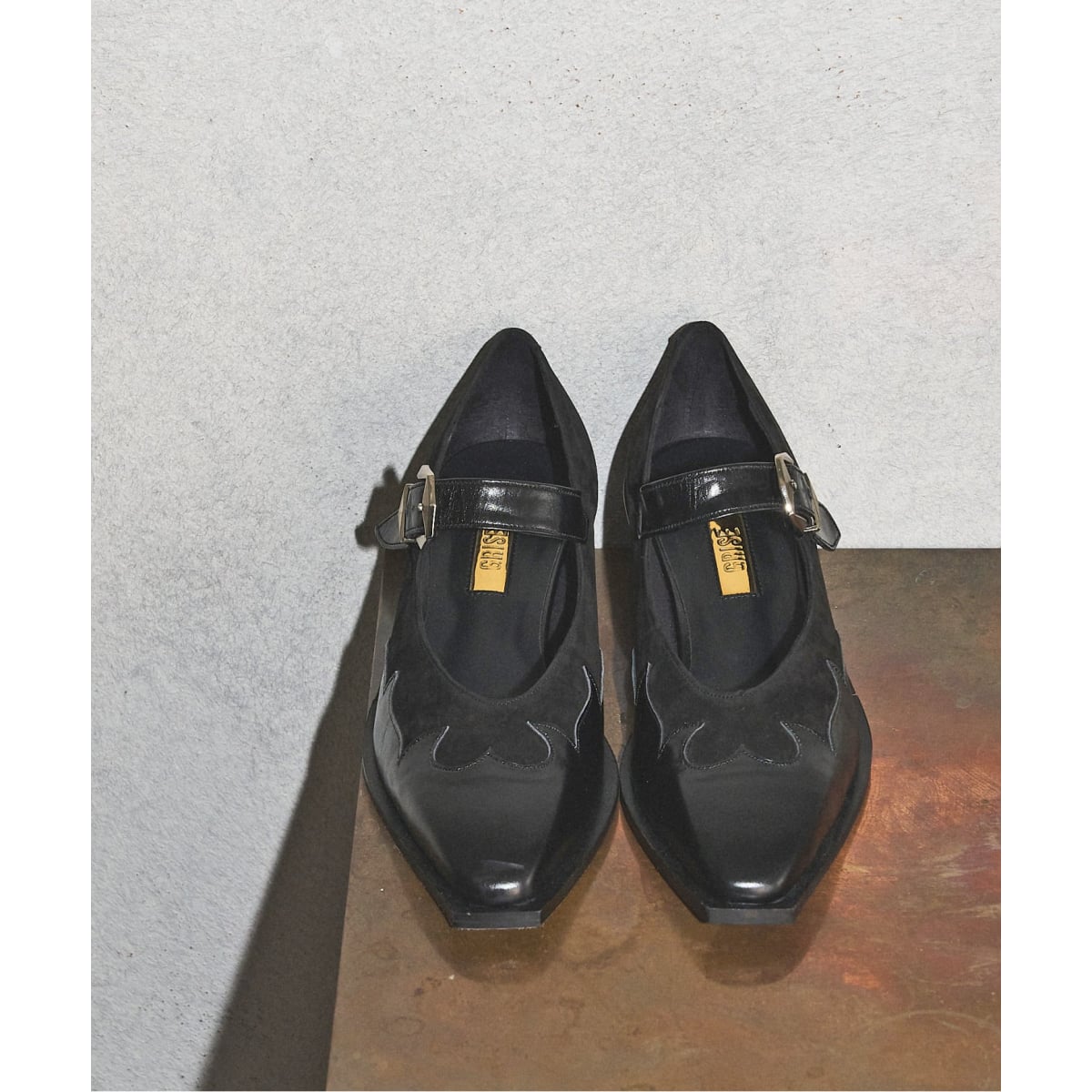 [}C]GRISE LEATHER WESTERN [WF[/^iLE TALONj ubN