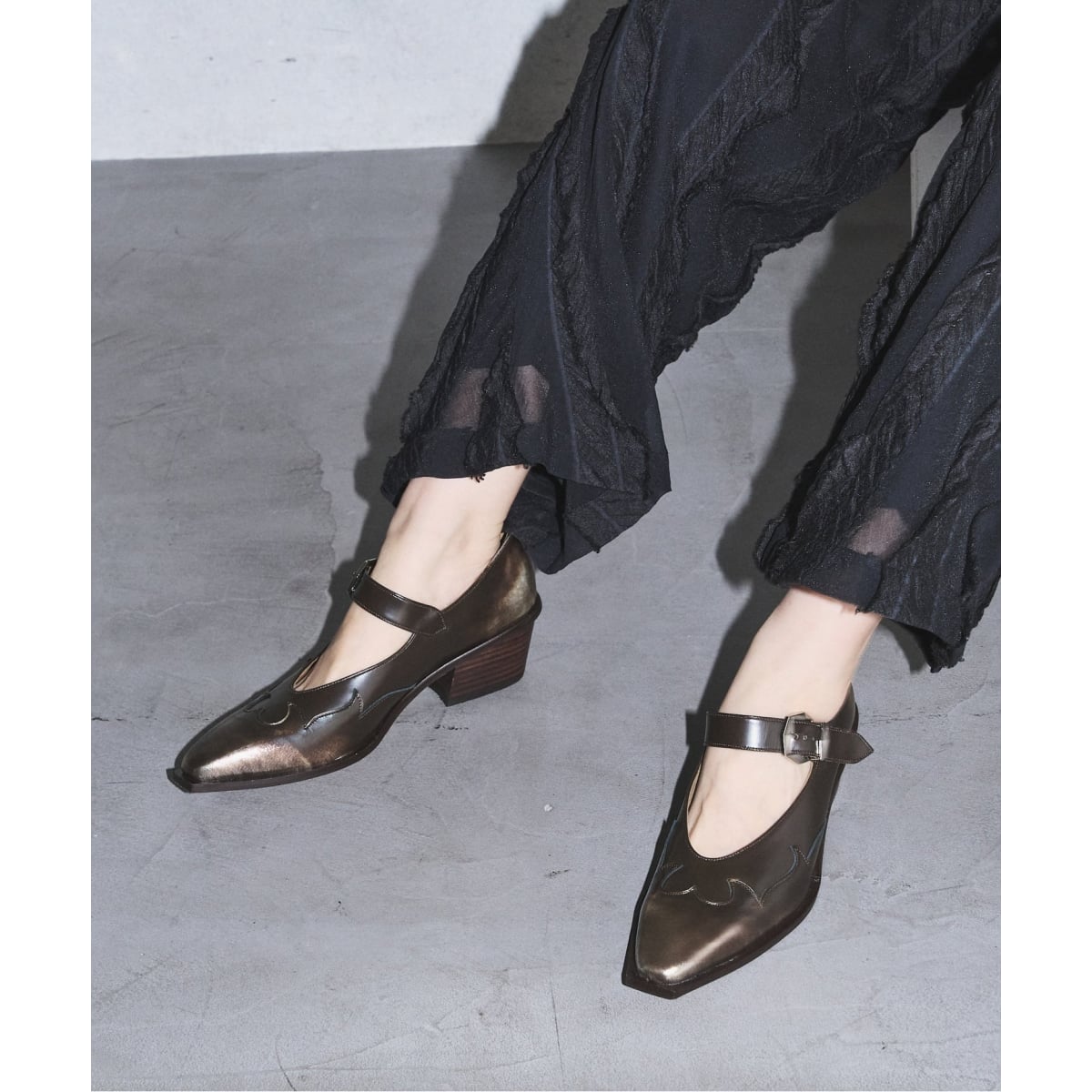 GRISE LEATHER WESTERN メリージェーン | ルタロン(LE TALON) | マルイ