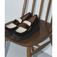 ルタロン(LE TALON)のGRISEタンクソールベルテッドローファー