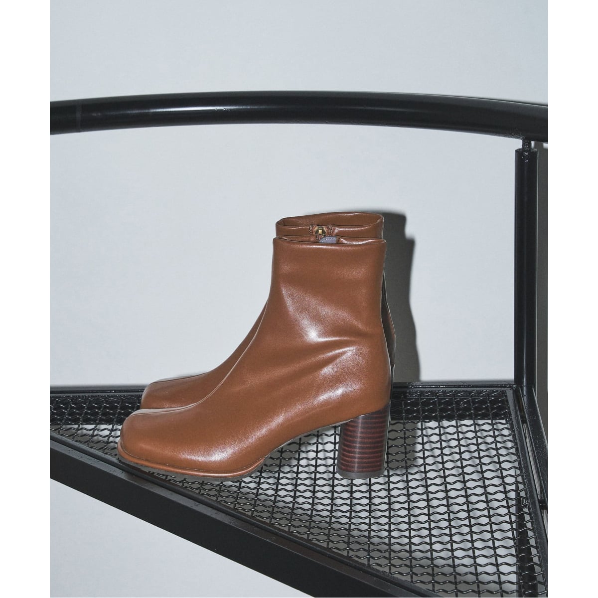 LE TALON ルタロン　シープレザー　ポインテッドトゥ　ショートブーツ 3cmレザーポインテッドソフトショートブーツ（ブーティ・ショート