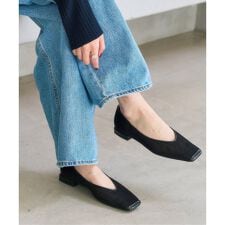 《追加予約》スクエアトゥキャップセミシアーフラット