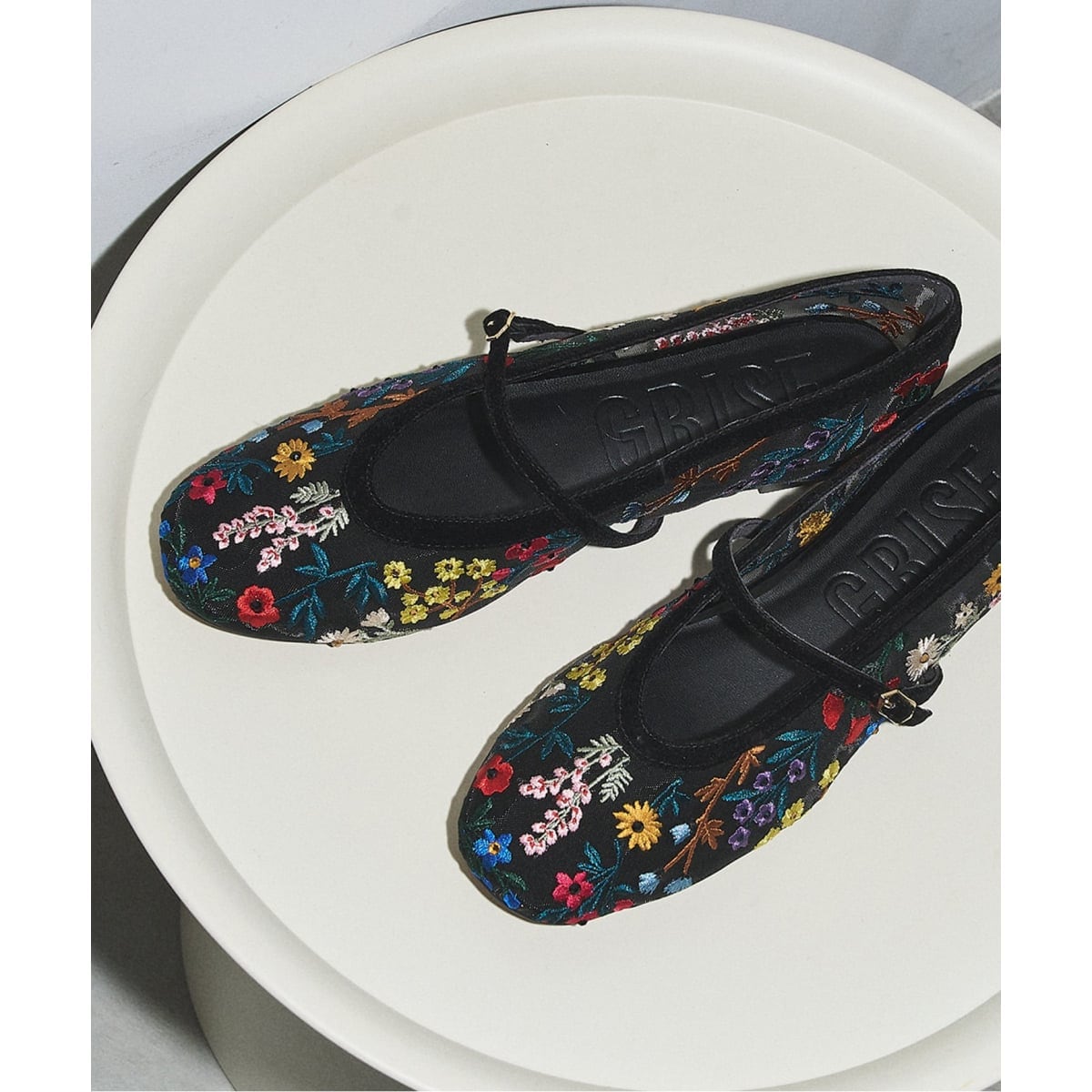 新品 GRISEシアーEMBROIDERY メリージェーン Le Talon GRISEシアーEMBROIDERY メリージェーン | ルタロン(LE TALON) | マルイ
