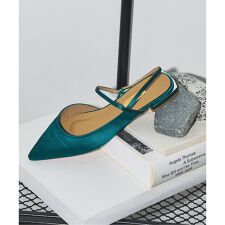 《追加予約》GRISEポインテッドストラップスリングバック