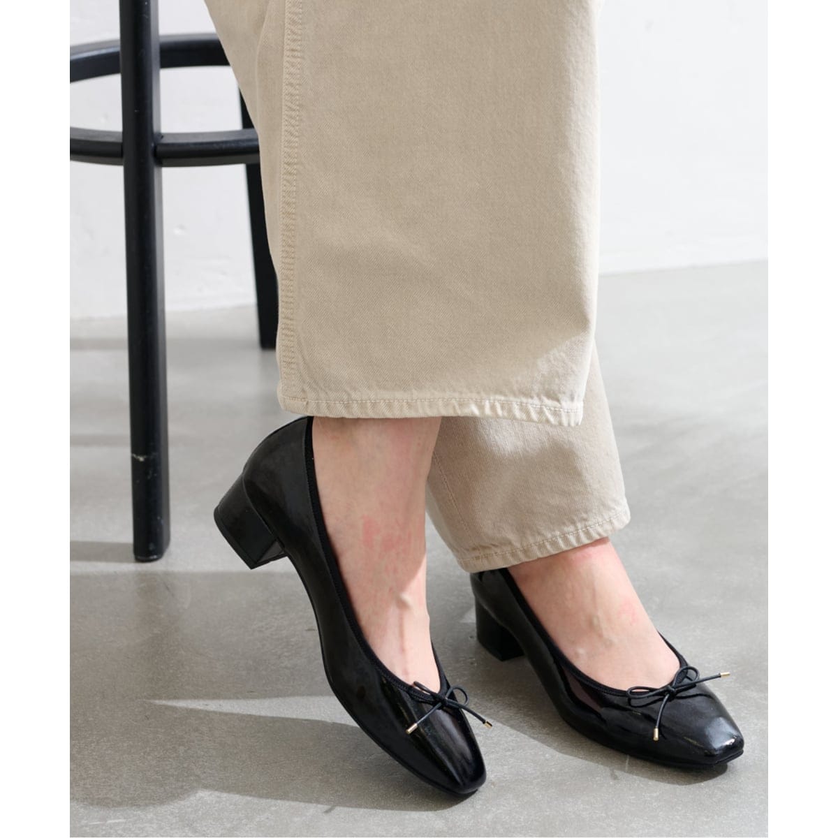 《追加》3.5cmスクエアバレエパンプス