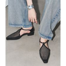 GRISEナロースクエアコンビTストラップセパレートフラット