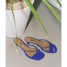 《予約》GRISE4.5cmレザーナロートングミュールサンダル