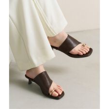 《予約》4cmメタルサムリングミュールサンダル