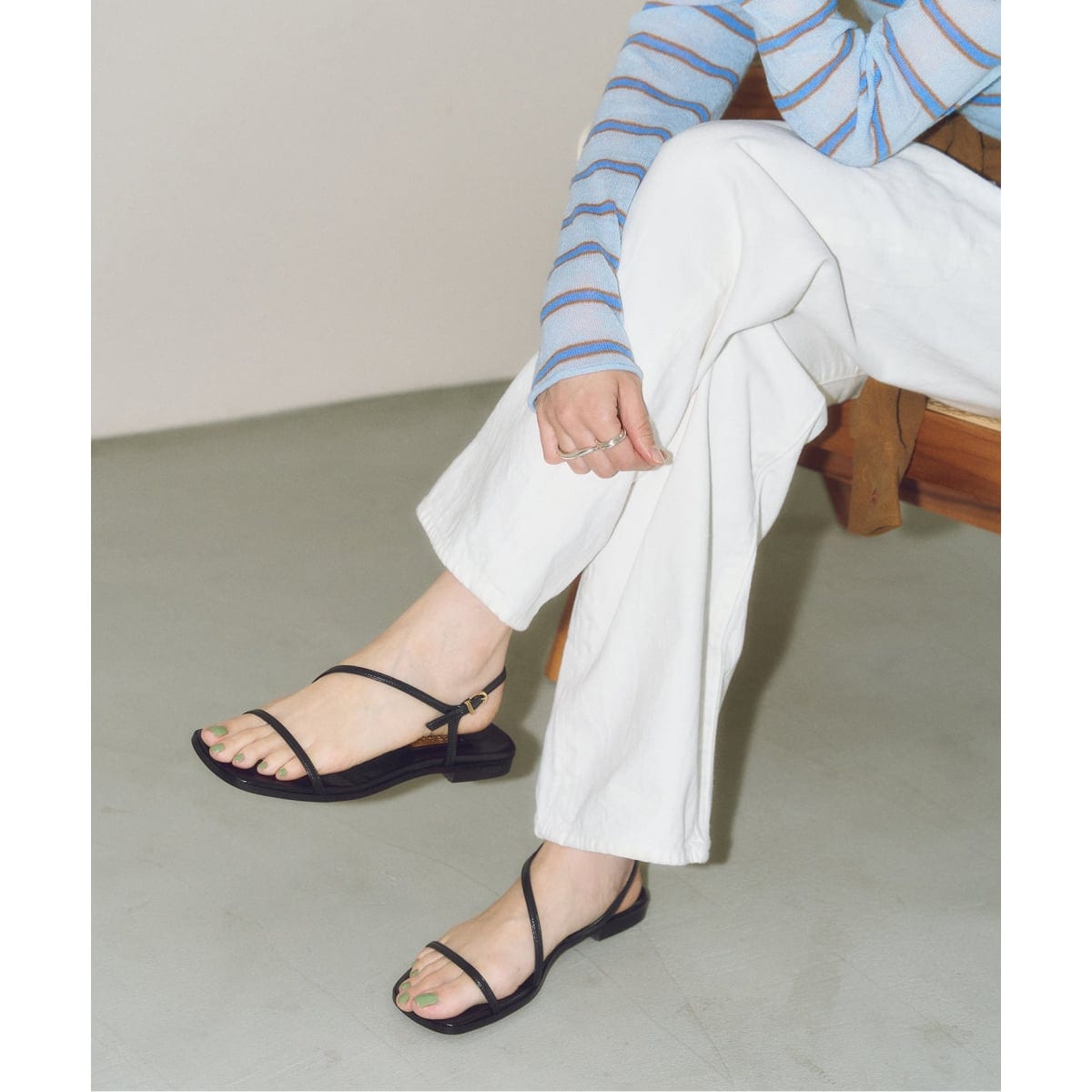 [�}���C]MIDORI UEEDA×GRISE�i���[�X�g���b�v�t���b�g�T���_��/���^�����iLE TALON�j �u���b�N