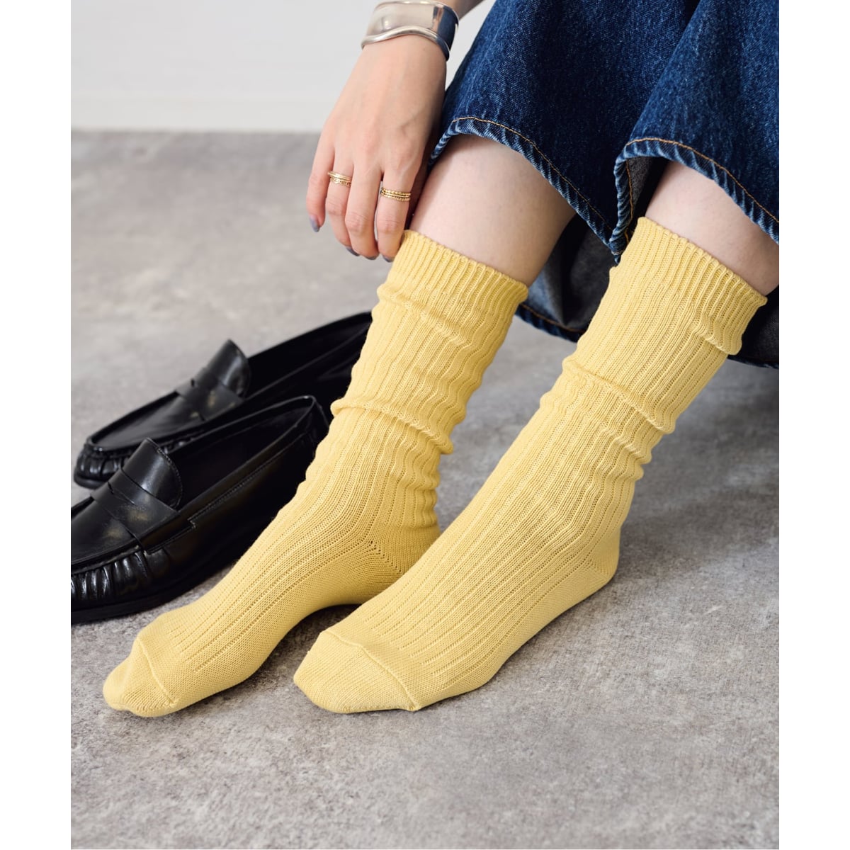 [�}���C]LETALON Simple Rib socks/���^�����iLE TALON�j �C�G���[