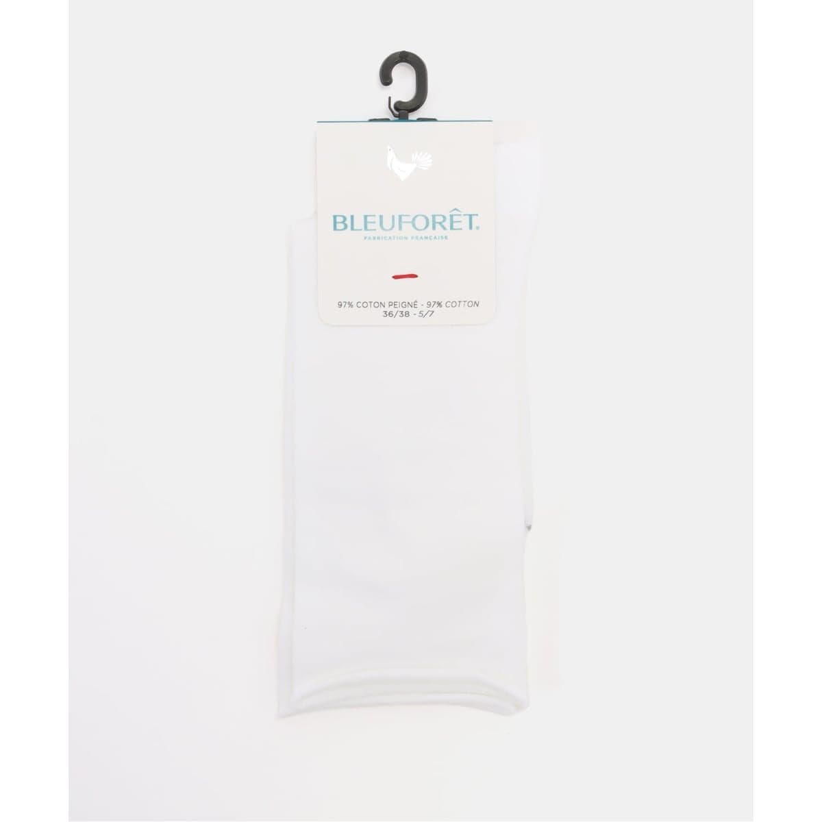 [�}���C]BLEU FORET / �u���[�t�H�� VELVETCOTTON SOCKS/���^�����iLE TALON�j �z���C�g