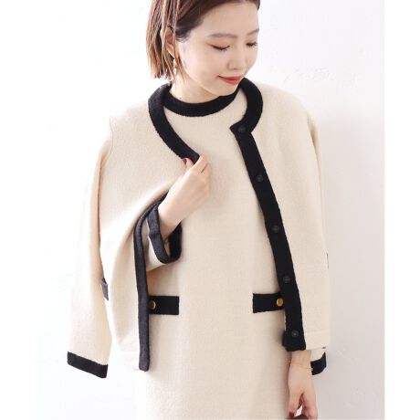 追加2》ブークレーバイカラーカーディガン◇ | ラ トータリテ(La  