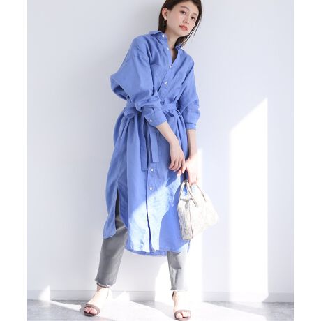 TICCA/ティッカ】 ダブルポケットロングシャツワンピ | ラ トータリテ 