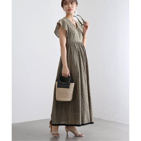 ドットフリルスリーブワンピース | ラ トータリテ(La TOTALITE  