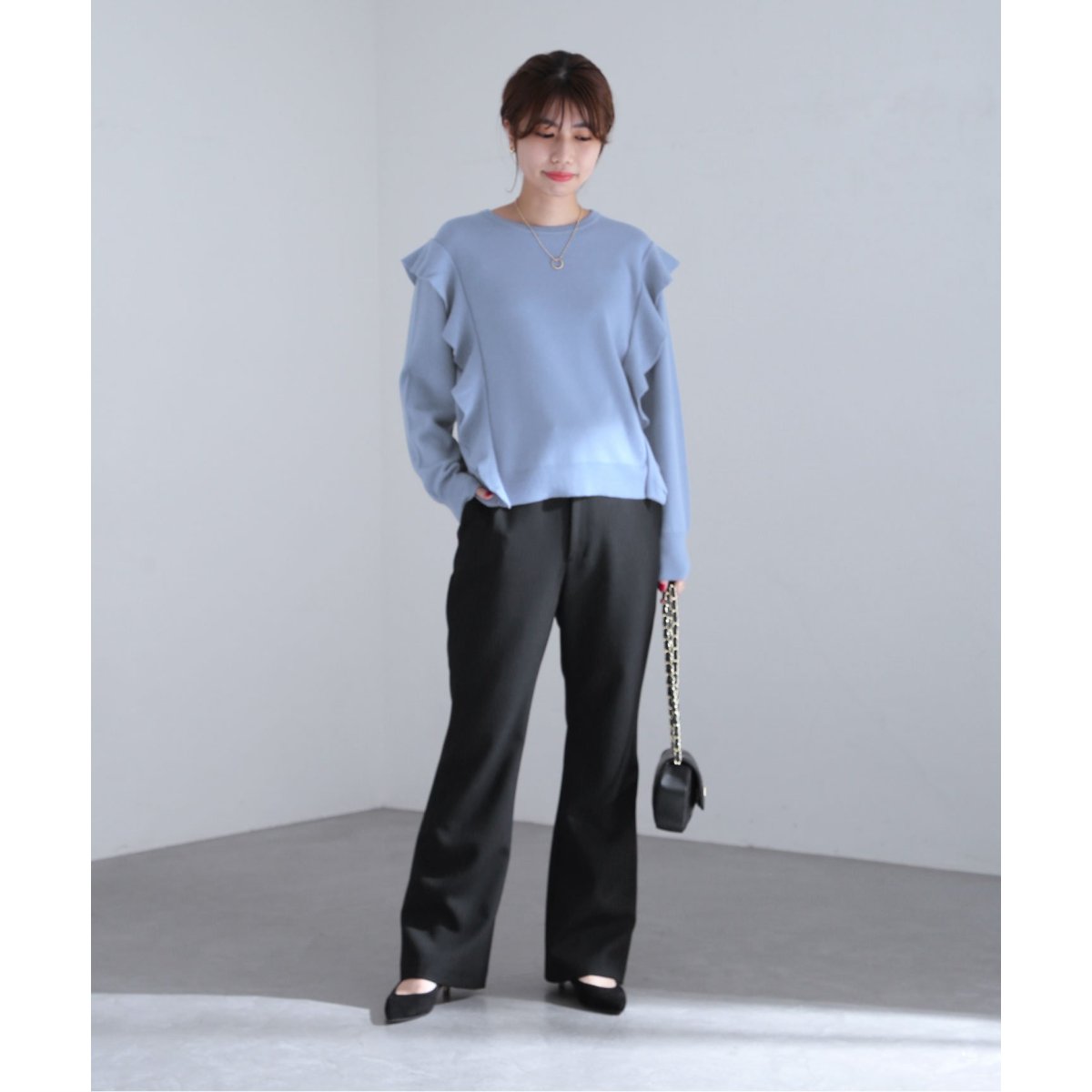 「新商品」に関するプレスリリース | ウールダブルクロスフレアパンツ ラ TOTALITE トータリテ(La パンツ