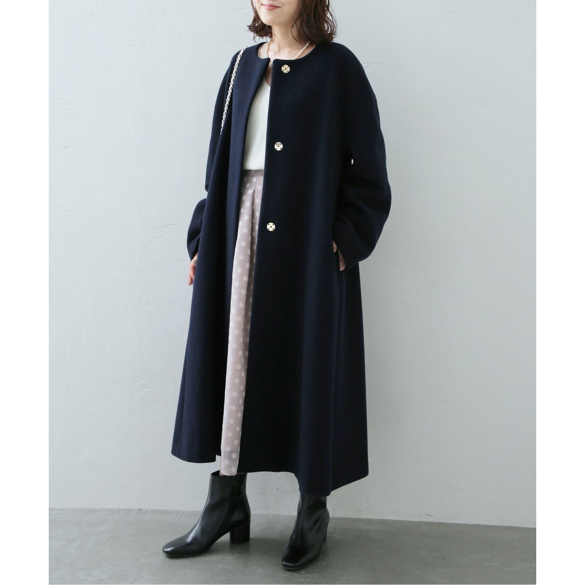 LaTotalite ラトータリテ　ウールモッサフレアマキシコート La TOTALITE（ラトータリテ）の「ウールモッサフレアマキシ