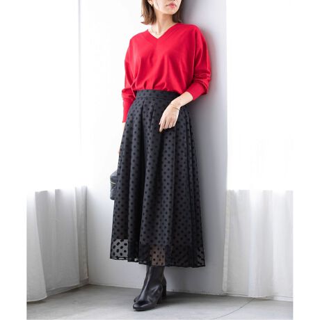 追加》シアードットタックスカート | ラ トータリテ(La TOTALITE  