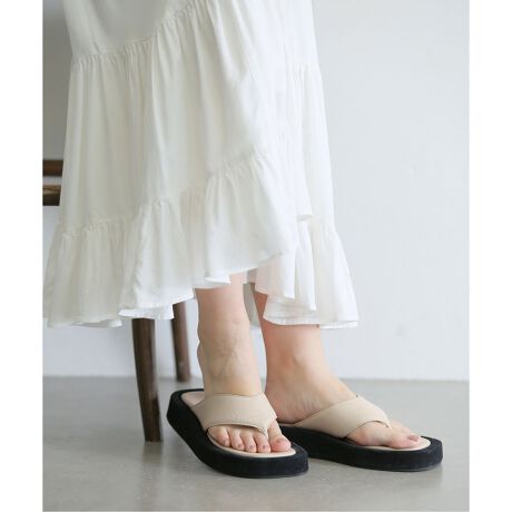 HEWN プラットフォームトング おっしゃい サンダル 