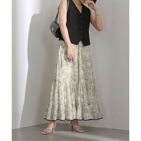 PINKO ちかく レースロングスカート イタリア製 