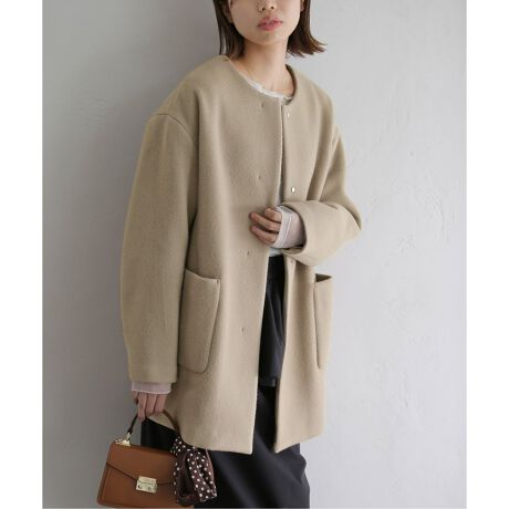 ウールノーカラーミドルコート | ラ トータリテ(La TOTALITE) | マルイ  