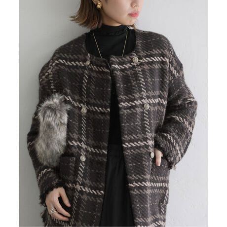 John branigan/ジョンブラニガン】ツイードニットWジャケット | ラ  