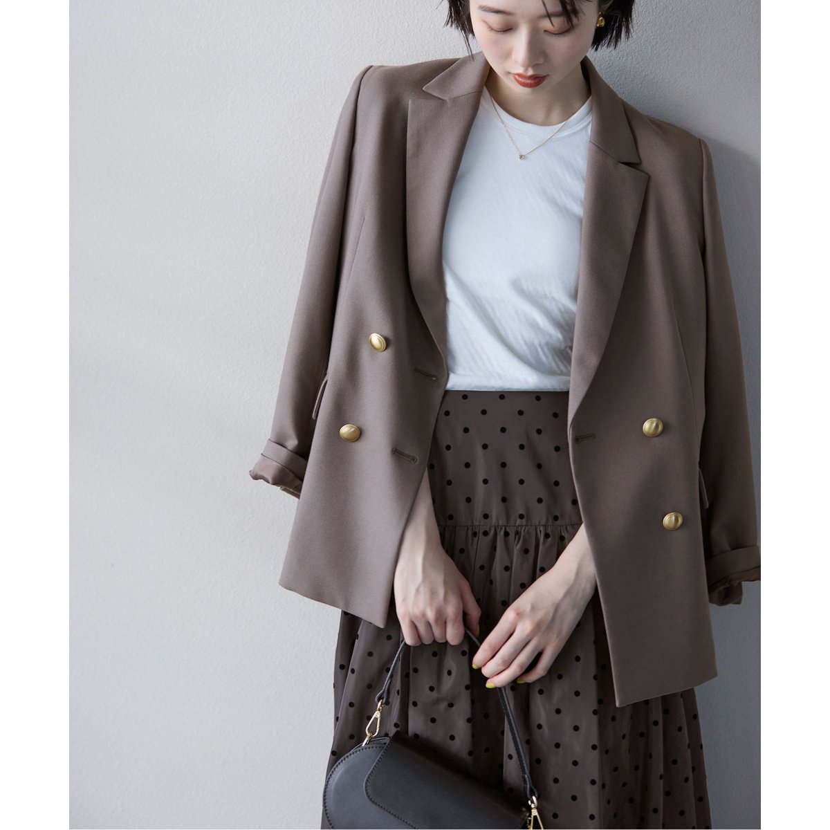 ラ トータリテ TRダブルブレストジャケット T/Rダブルブレスト