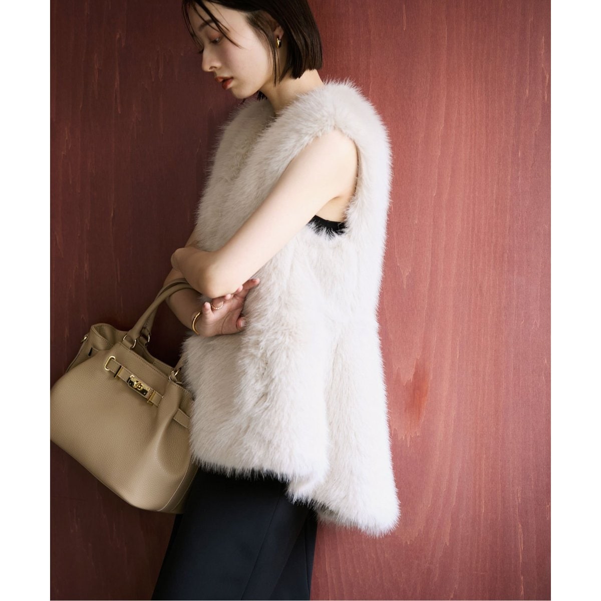 La Totalite ファーペプラムジレ エコファーペプラムジレ | ラ トータリテ(La TOTALITE) | マルイウェブ