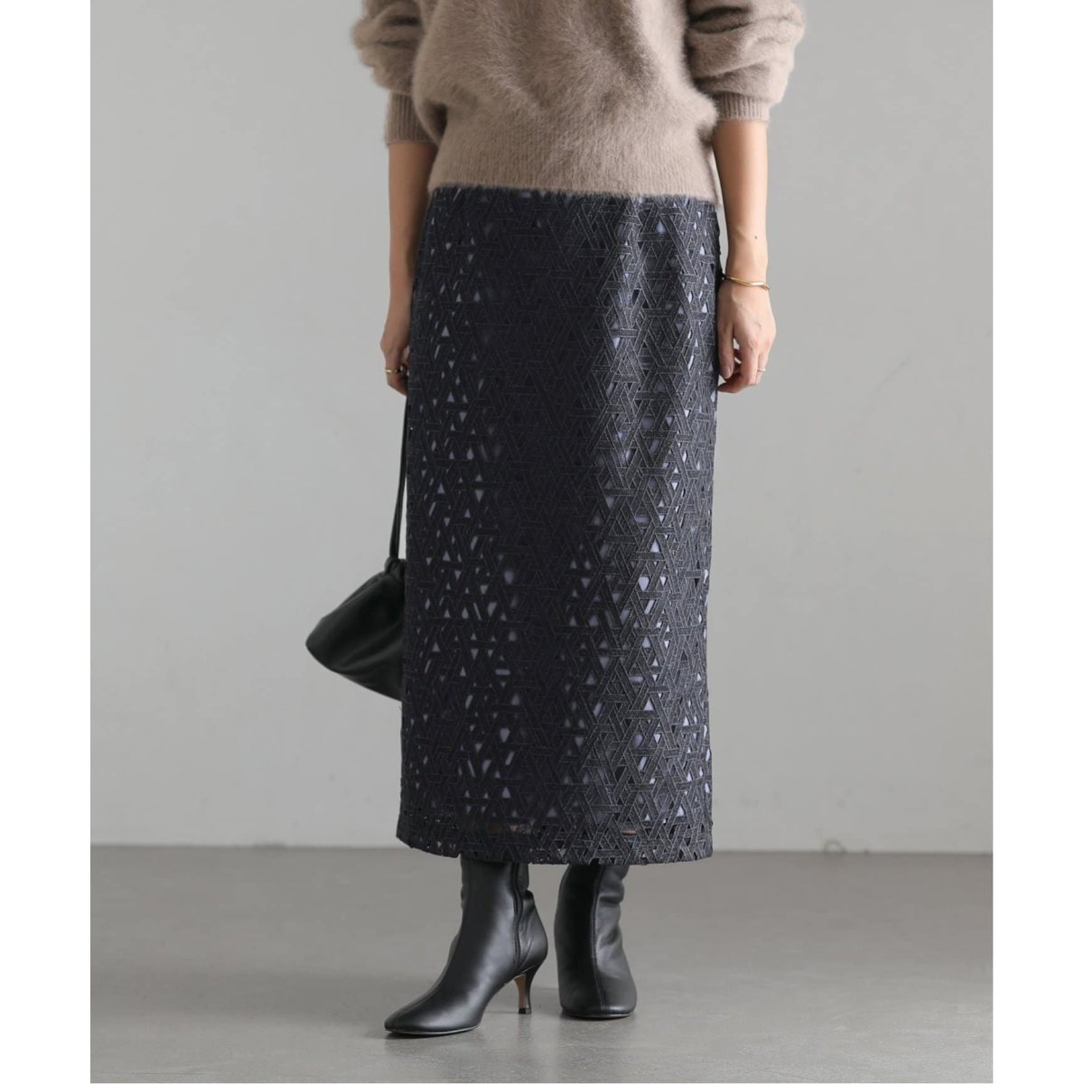 LaTotaliteラトータリテ レーススカート セール】レースロングタイトスカート◇（スカート）｜La