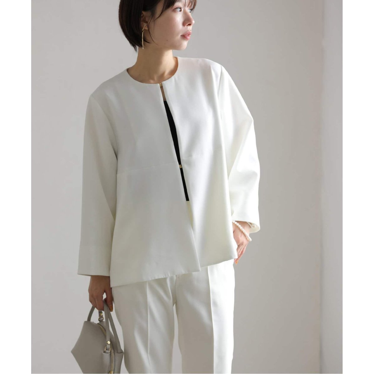 noble　ソフトツイードジャガードジャケット Noble（ノーブル）の「ソフトツイードジャガードジャケット