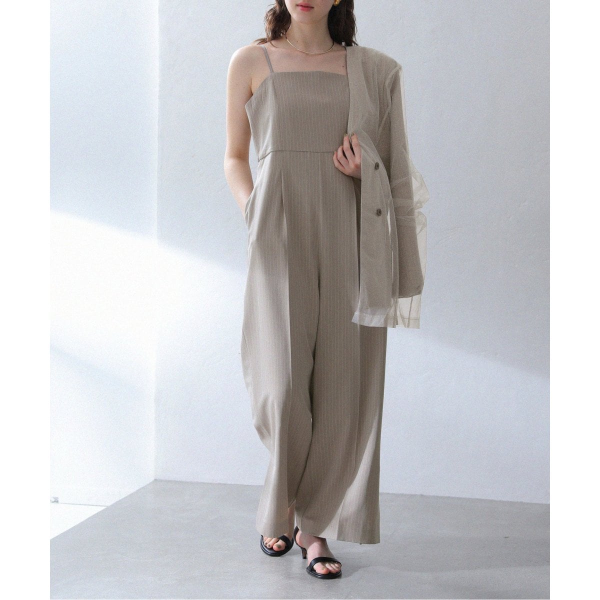 セール 25%OFF】取り外し衿付きフレンチスリーブパール