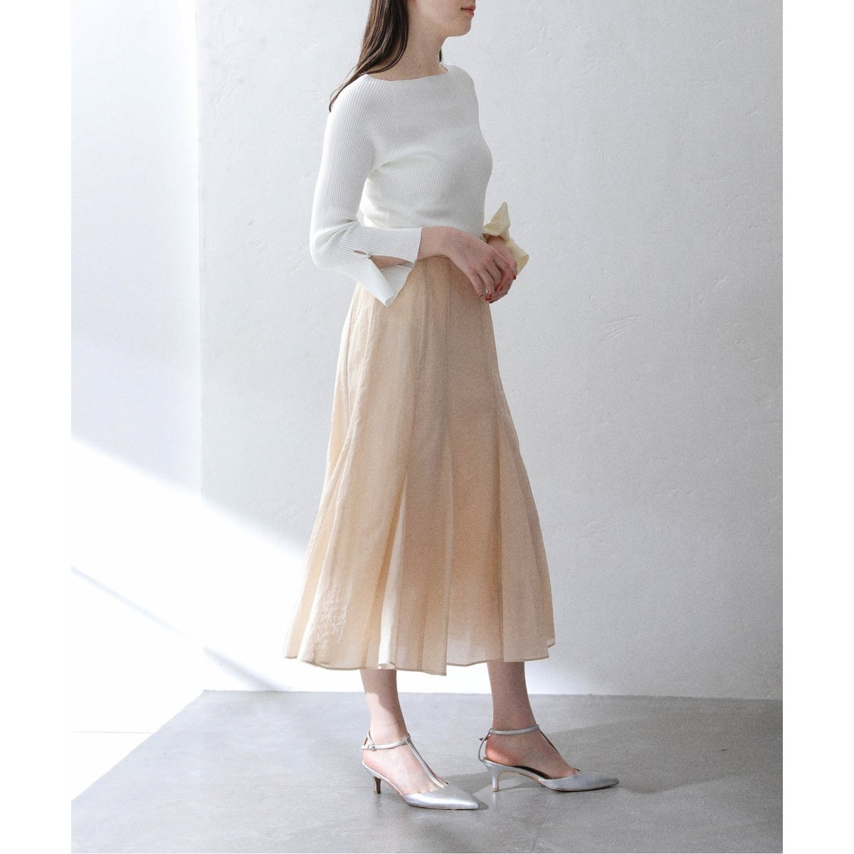 Spick & Span シアーフレアスカート Spick & Span（スピックアンドスパン）の「シアーフレアスカート