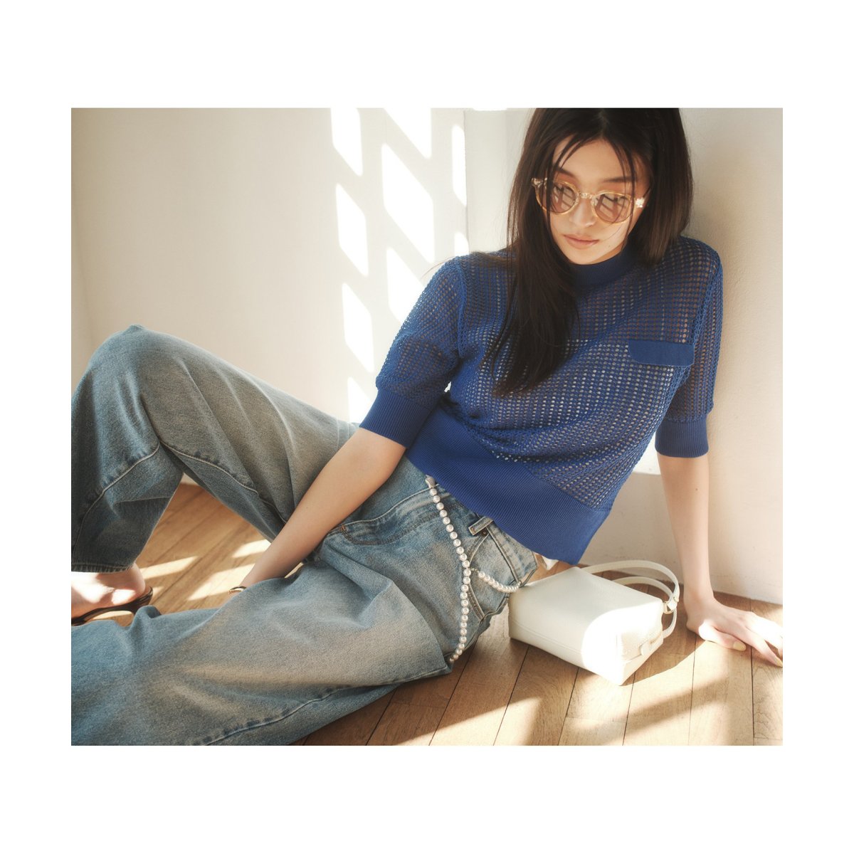 La TOTALITE（ラトータリテ）の「ベロアノースリーブニット