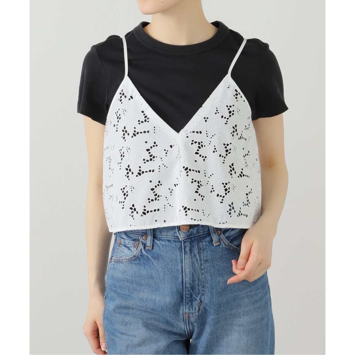 TICCA ティッカ　フラワーレース2WAYキャミソール 洗える】TICCA/ティッカ フラワーレース2WAYキャミソール | ラ