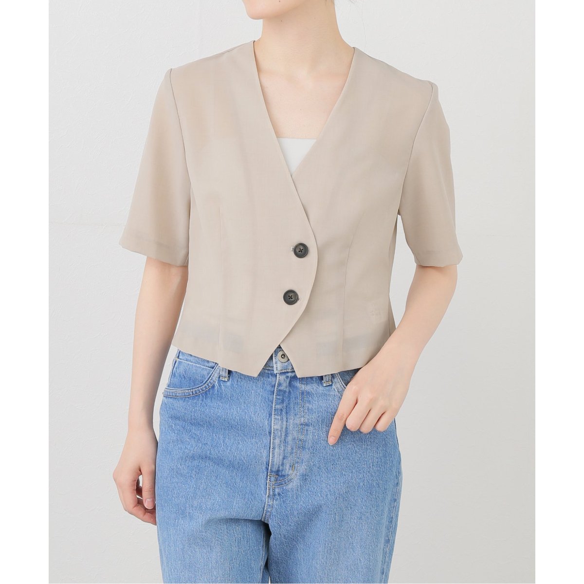 洗える】ハーフスリーブシアージャケット | ラ トータリテ(La TOTALITE