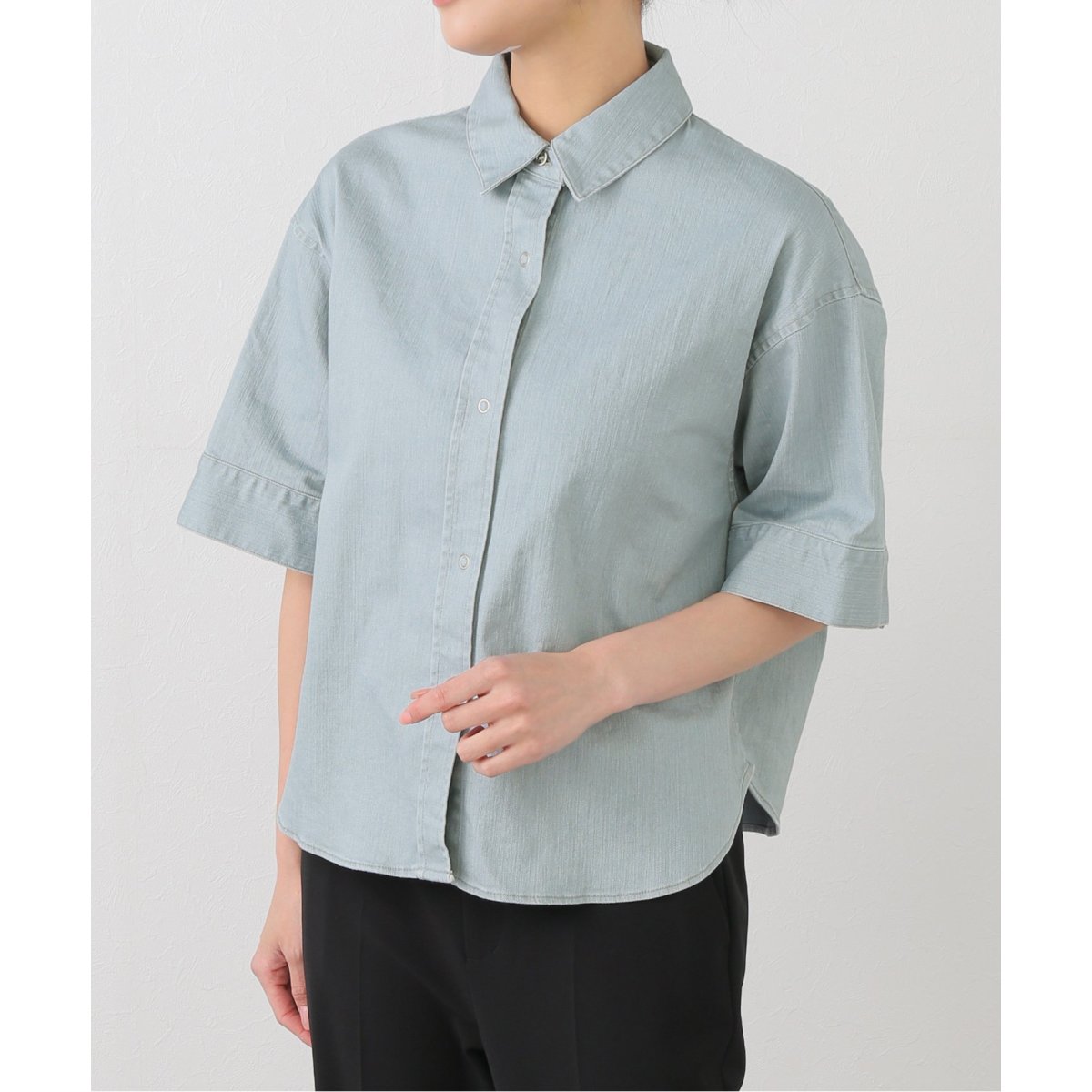 IENA - 新品 LaTotalite トータリテ　バック　パール　ブラウス　シャツ 洗える】クルーパールブラウス（シャツ/ブラウス）｜La TOTALITE