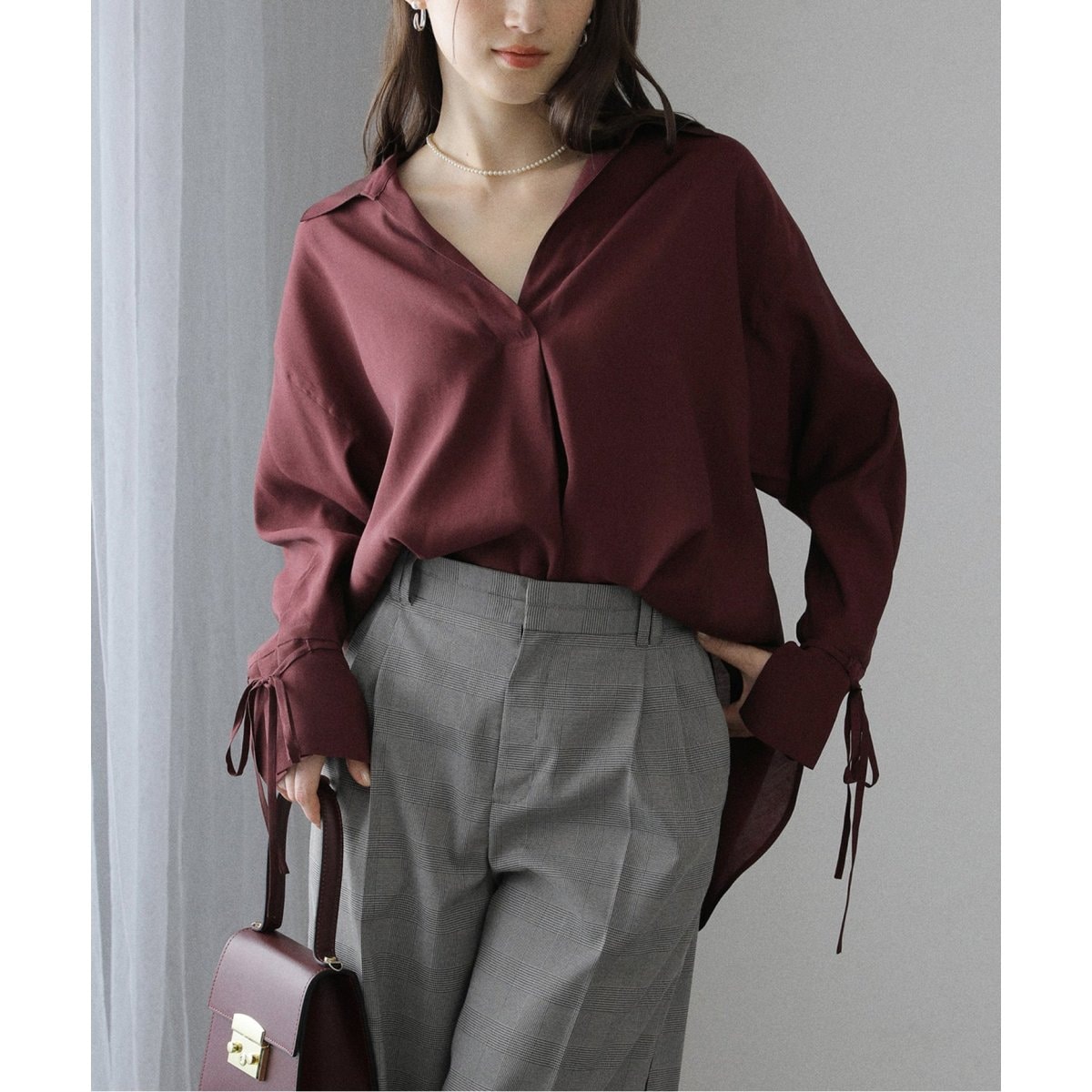 ✳︎45R 3wayコットンシャツジャケット　カシュクール　スタンドカラー 2wayカシュクールシャツ | ラ トータリテ(La TOTALITE) | マルイ