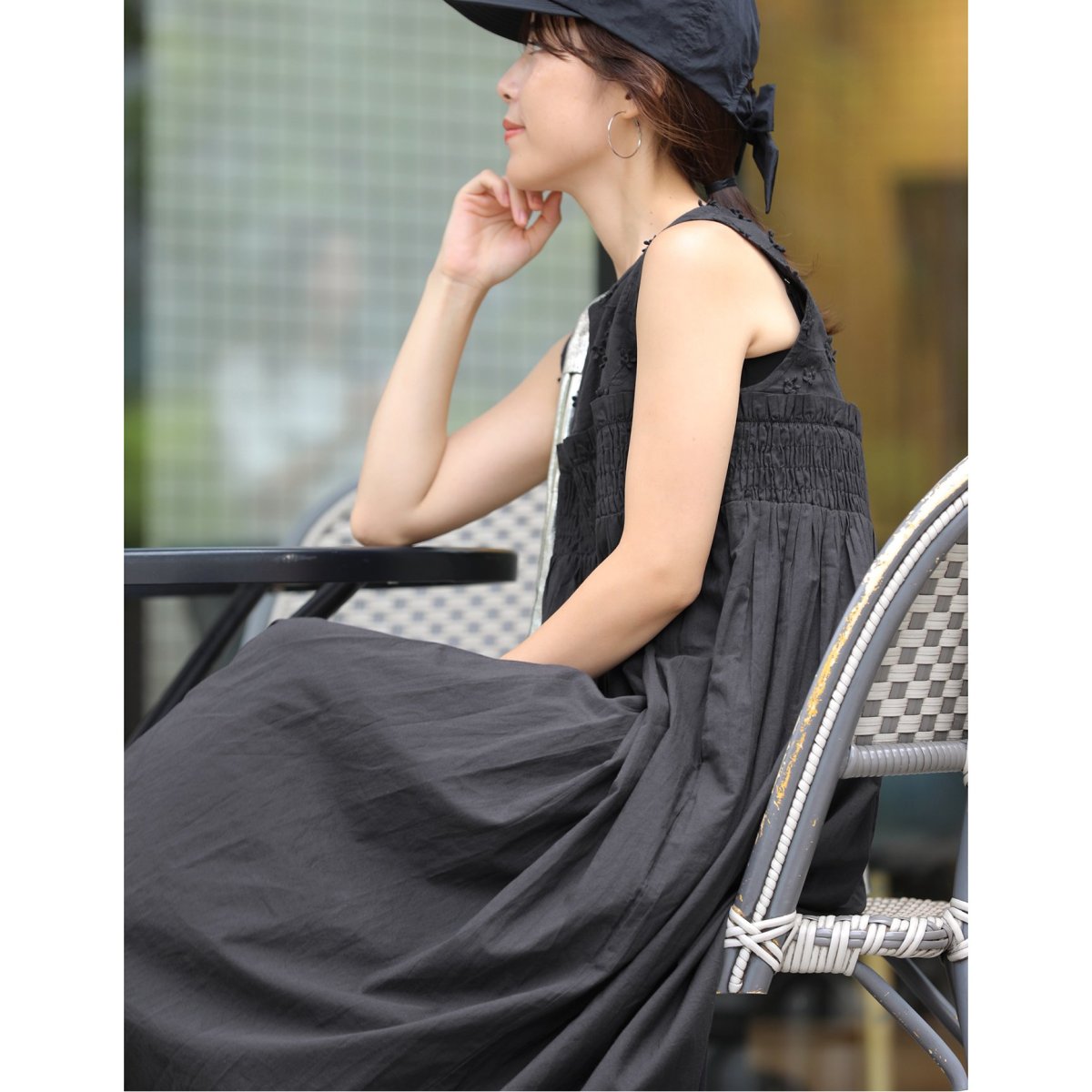 新品】LaTotalite ドットミニワンピース セール】ドット柄ノースリーブ