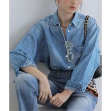 【洗える】Healthy Denim /ヘルシーデニム　デニムシャツ Tomato