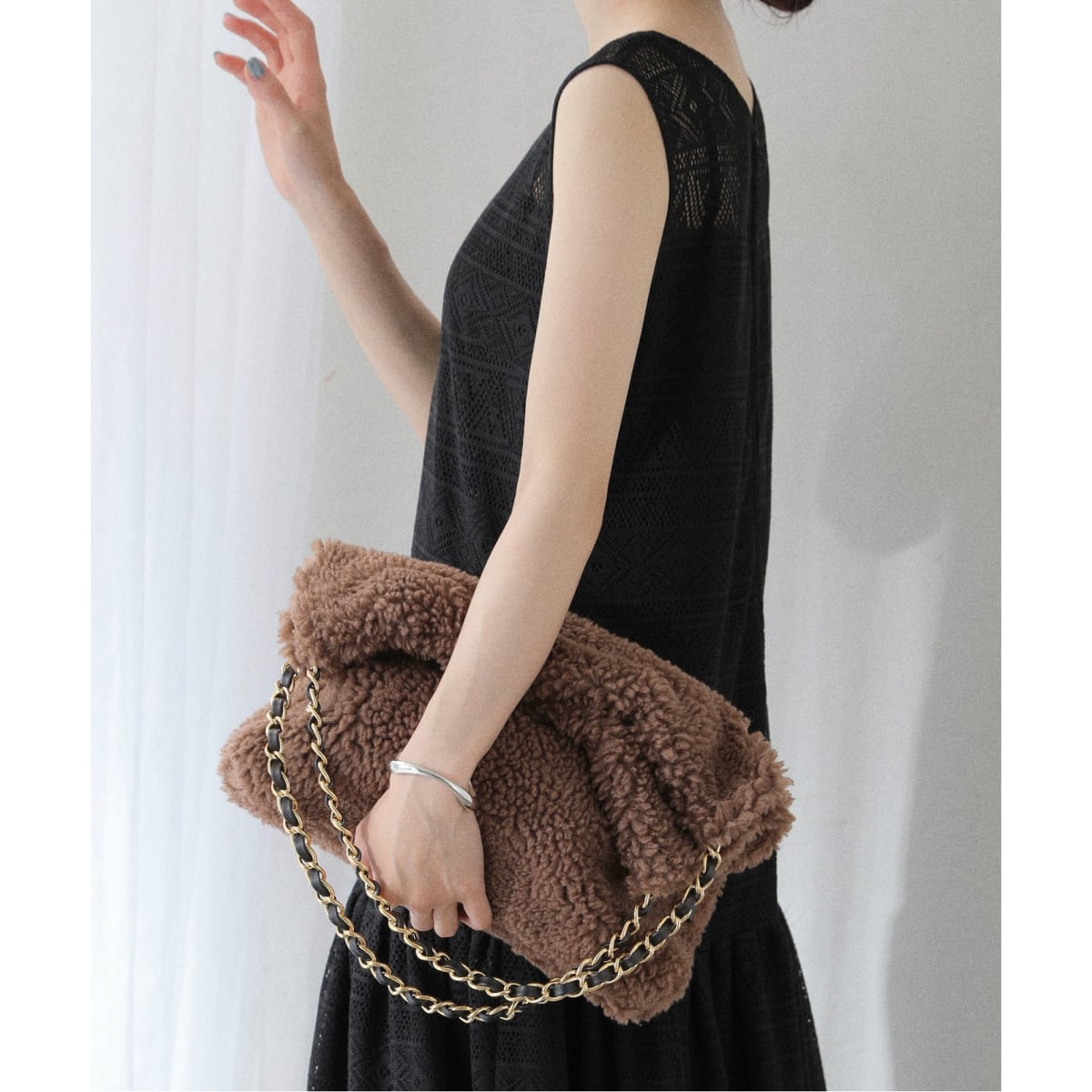 VIOLAd’ORO / ヴィオラドーロ　金具付きナイロンバッグ VIOLAd'ORO / ヴィオラドーロ 金具付きバッグ | スピック