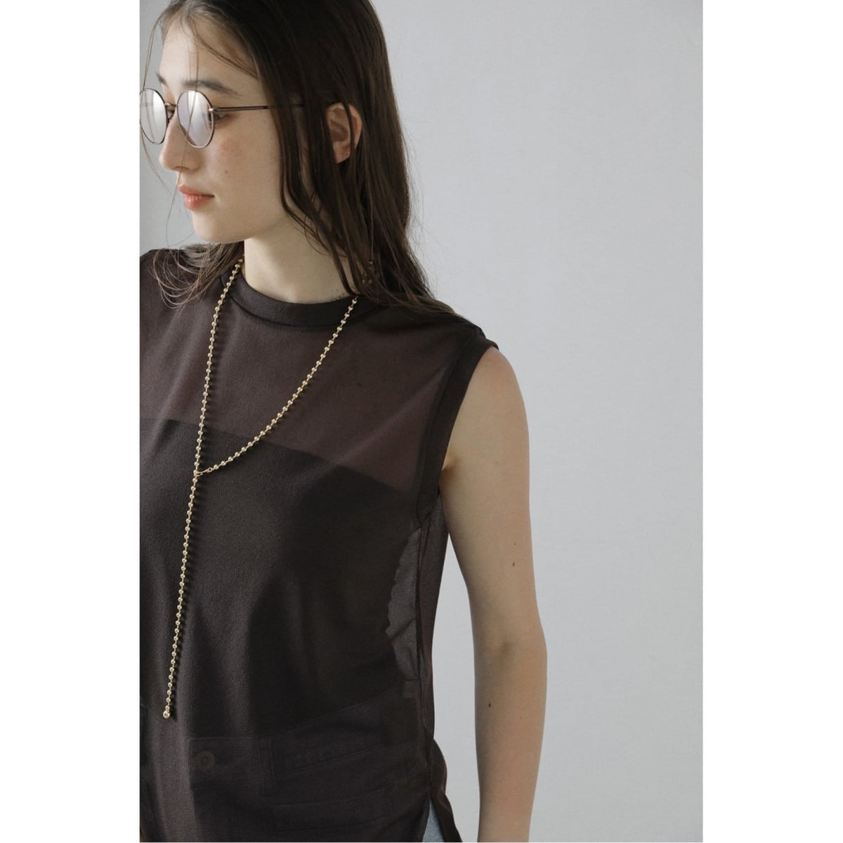 La TOTALITE✨バックパールペプラムハーフスリーブプルオーバー　ブラック La TOTALITE（ラトータリテ）の「バックパールペプラムハーフ