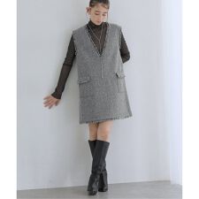 《予約》【洗える】ツイードミニジャンスカ