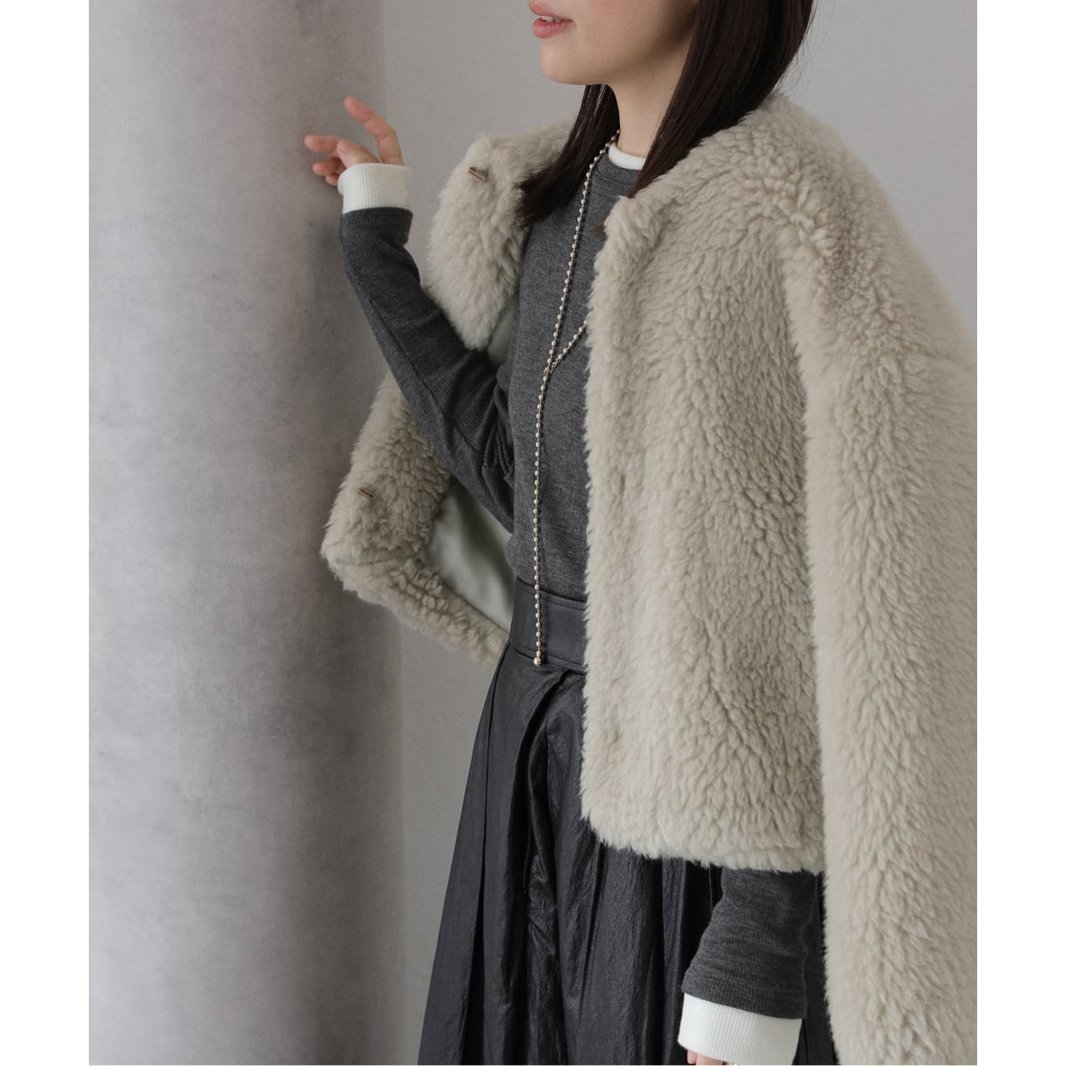 予約》TICCA / ティッカ ウールファーショートコート