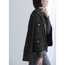 《予約》【洗える】TORRAZZO DONNA/トラッゾドンナ 別注 ツィードニットジャケット