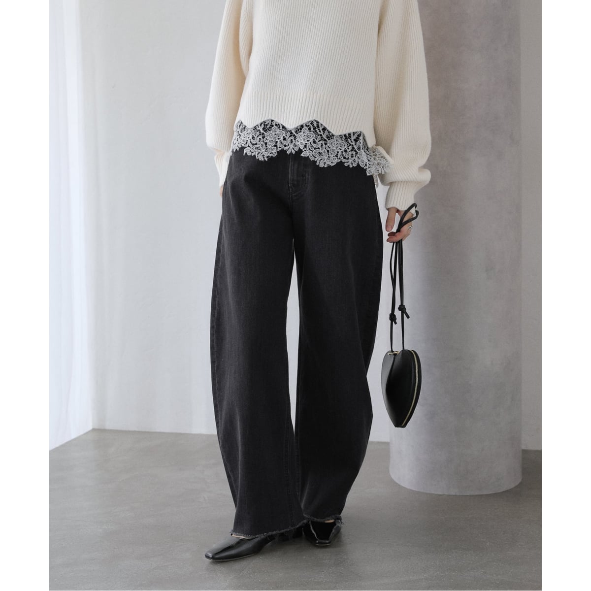 ヤヌーク　リリス　カットオフ　イエナ　サイズ23 YANUK/ヤヌーク】別注 LOUISE カットオフストレートデニム | イエナ