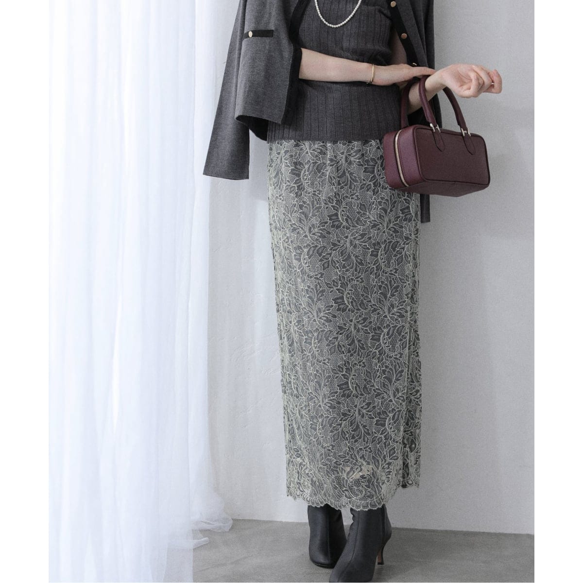 WEB限定/追加》ハイウエストジャンパースカート | スローブ