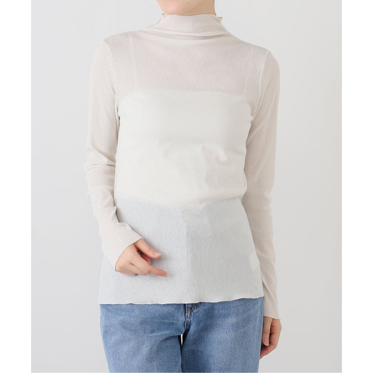 新品未使用　ラトータリテ　La Totalite ベロアドレープカットソー 洗える】ベロアドレープカットソー（Tシャツ／カットソー）｜La