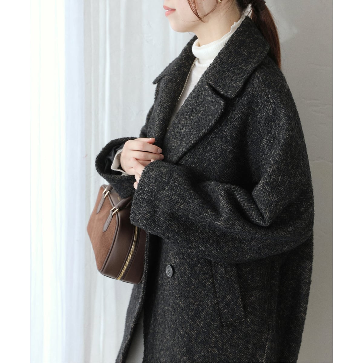 【TICCA】レオパードシャギーピーコートTBDA-252【新品　タグ付き】 TICCA /レオパードシャギーピーコート/TBDA-252 | TICCA