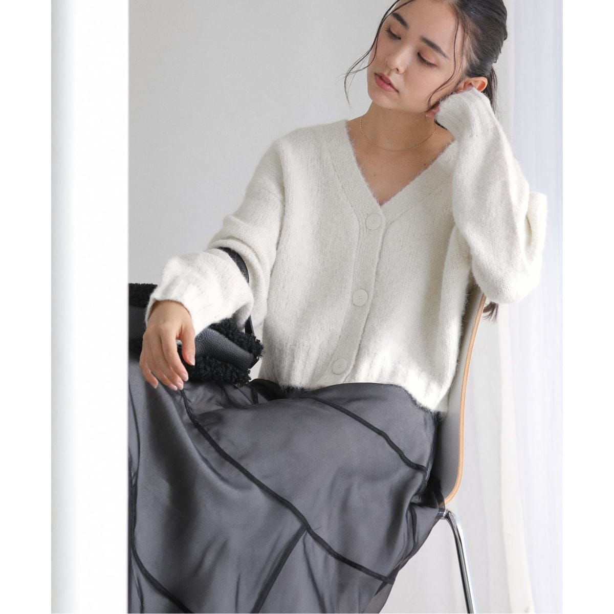 ラ トータリテ（La TOTALITE）/【洗える】Vネックコンパクトカーディガン 洗える】Vネックコンパクトカーディガン | ラ トータリテ(La TOTALITE