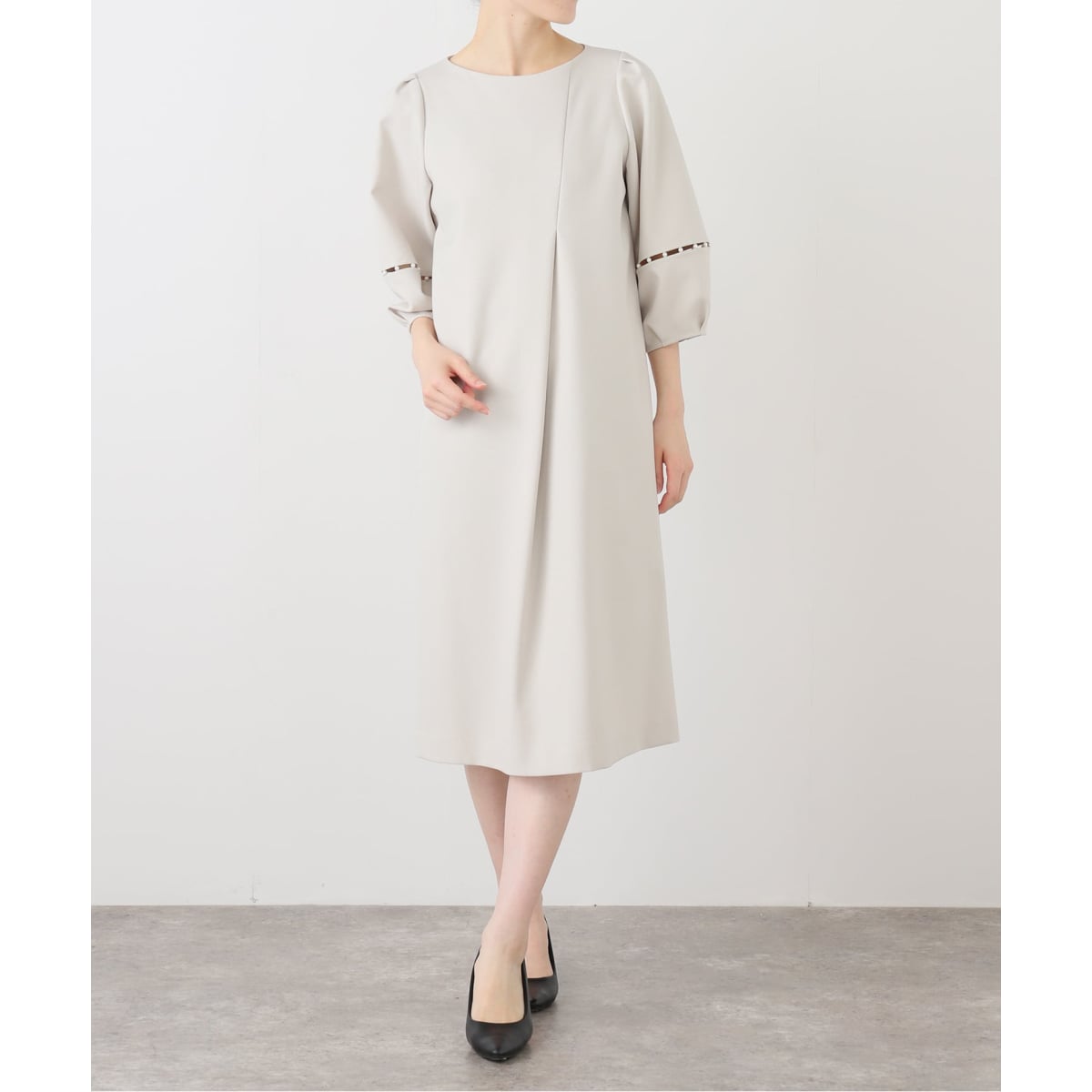 洗える】ラフツイル2WAYストレートワンピース | ノーブル(Noble